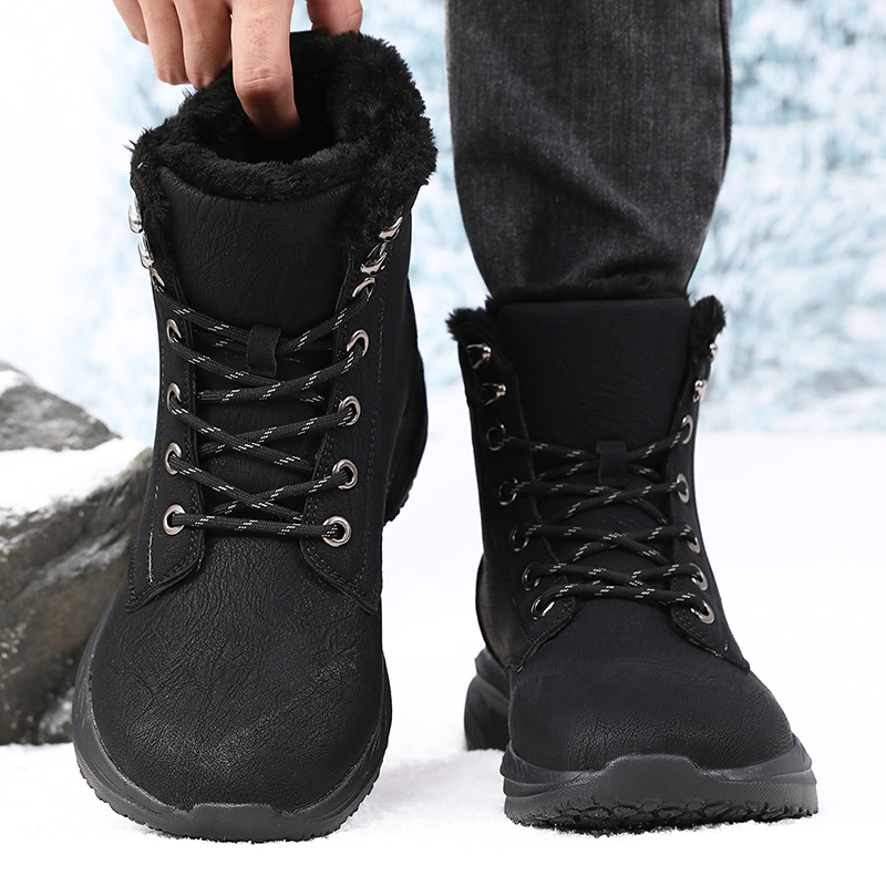 Men'S Shoes Water Resistant - Men Winter Snow Boots for Waterproof