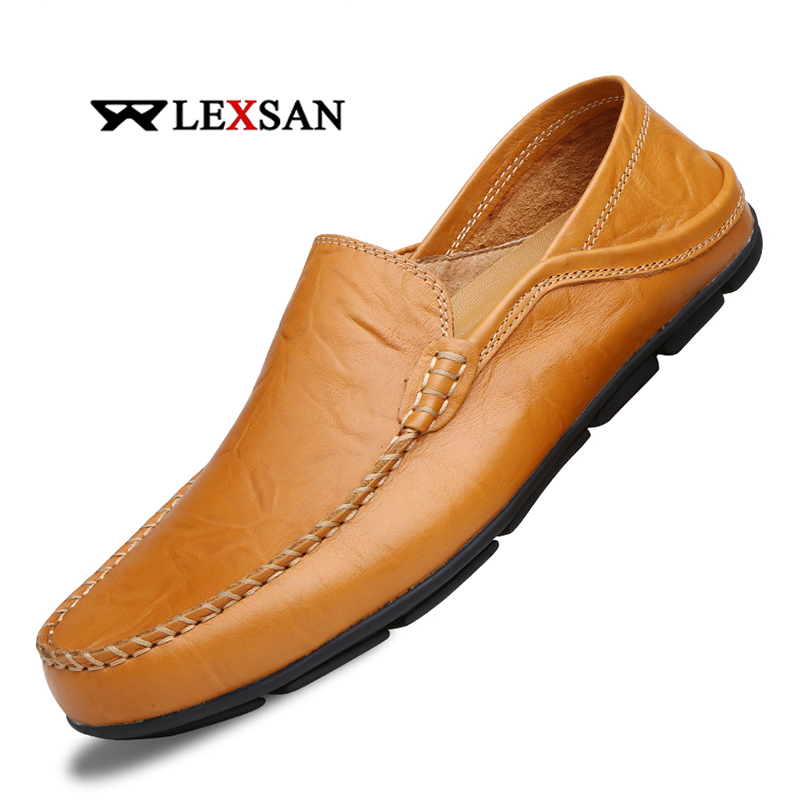 Men'S Shoes Hey Dude - Men's Leather Casual Loafers Shoes Wedding