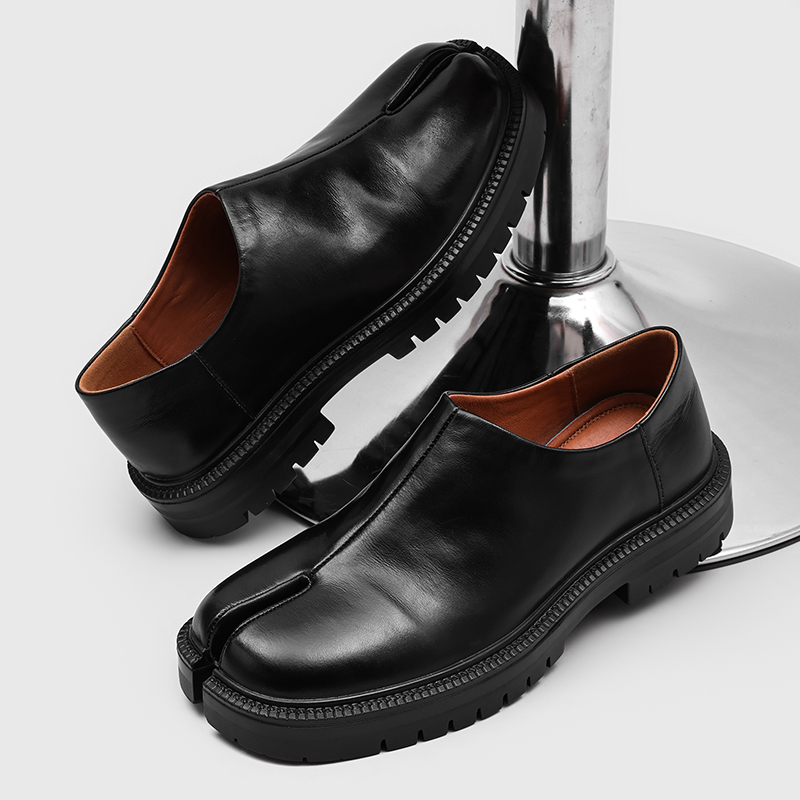 Men Split Toe Leather Loafers  - đánh giá và giá Men'S Shoes Hey Dude