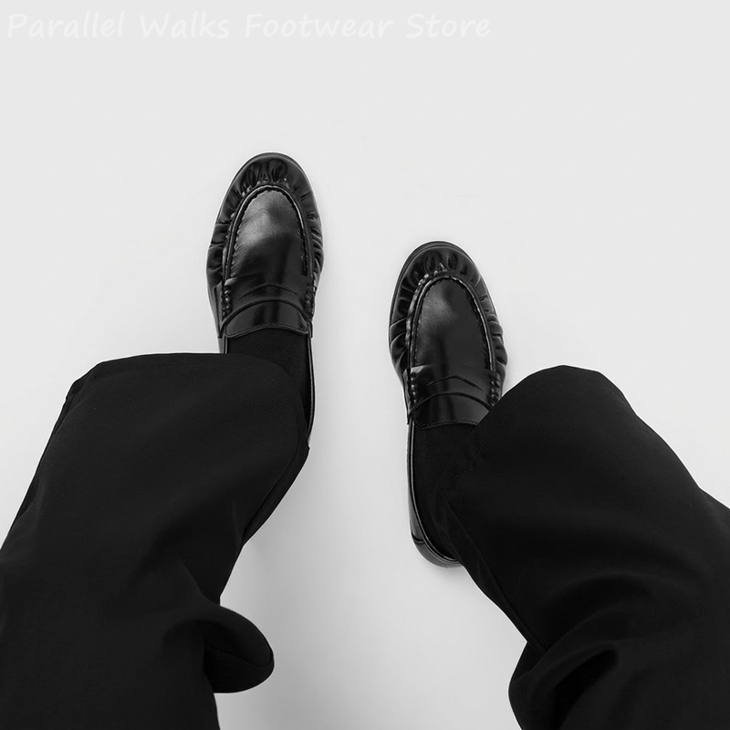 Men Retro Pleated Apron Toe Pe - đánh giá và giá Men'S Shoes Smart