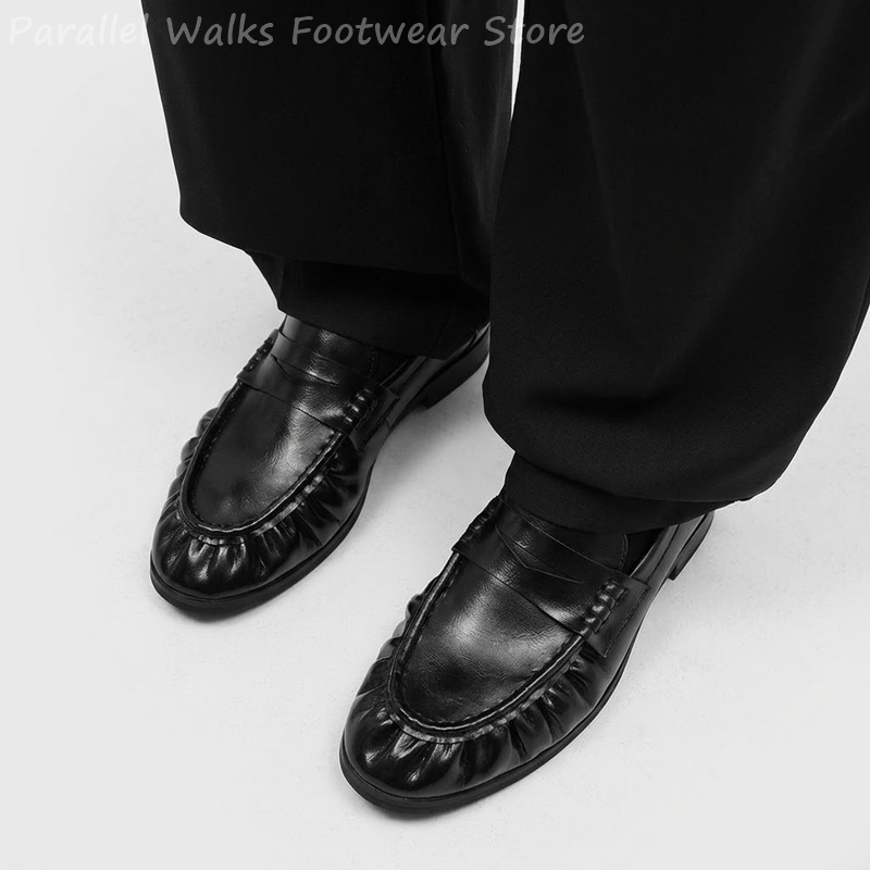 Men Retro Pleated Apron Toe Pe - đánh giá và giá Men'S Shoes Smart