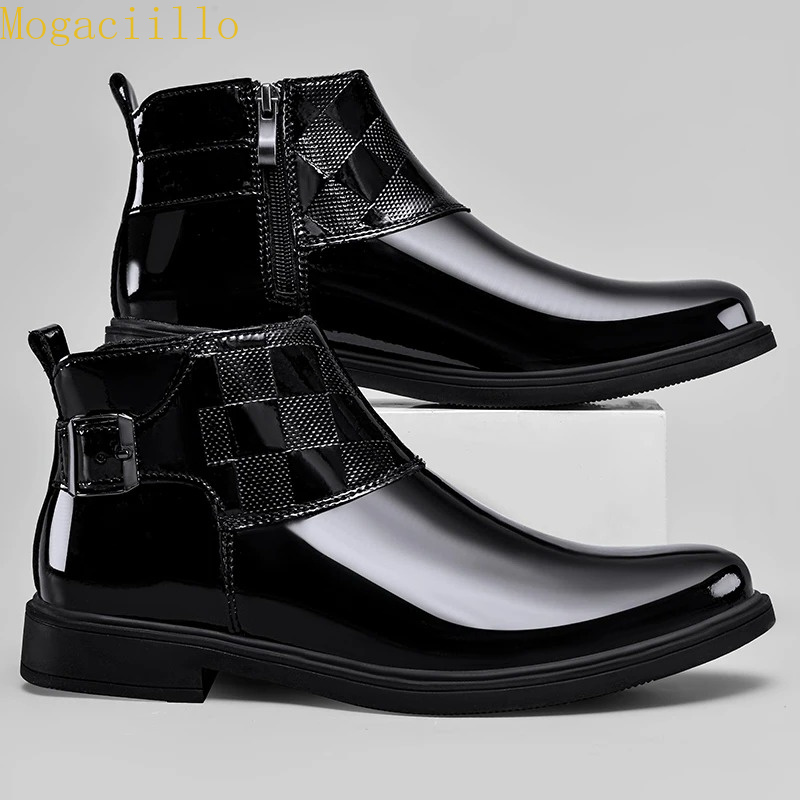 Brand Men's Black Gloss Patent - đánh giá và giá Men'S Shoes Hey Dude