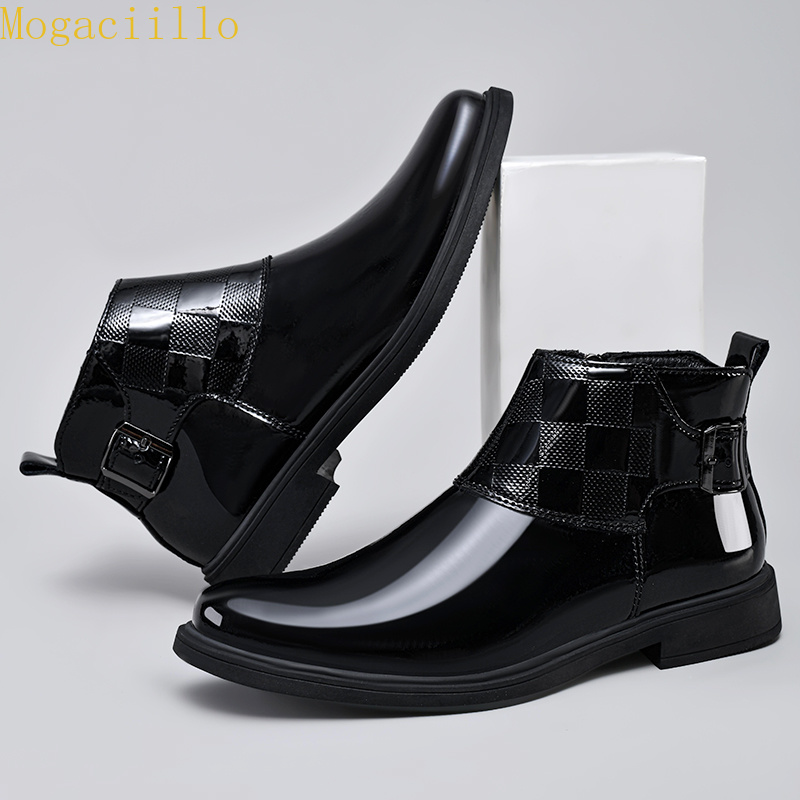 Brand Men's Black Gloss Patent - đánh giá và giá Men'S Shoes Hey Dude