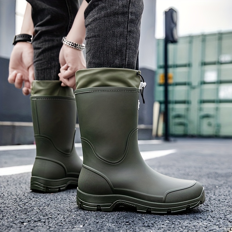 Men waterproof Rain Boots Mid  - đánh giá và giá Men'S Shoes Water Resistant